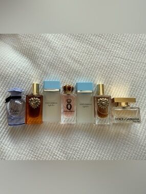 Dolce & Gabbana Mini Perfume Set: Light Blue, Devotion, The One, Dolce, Q